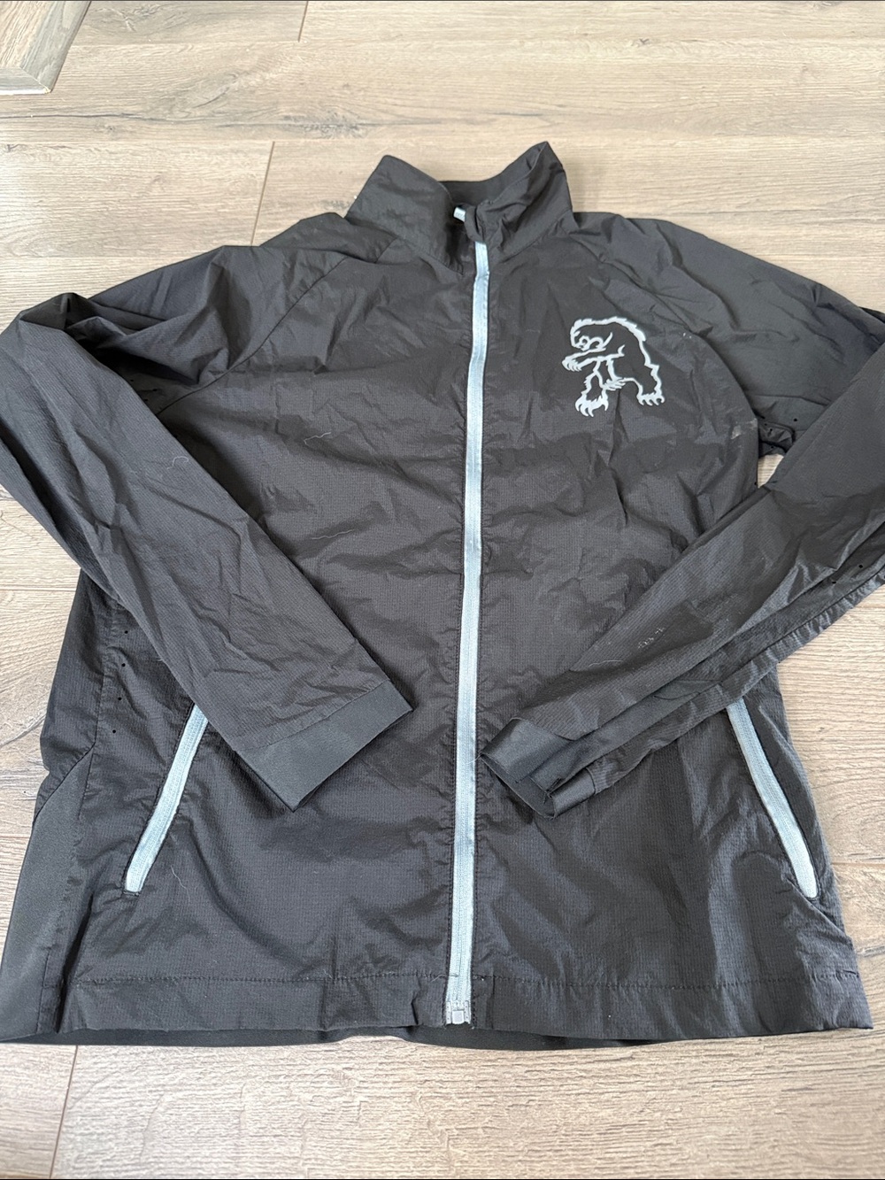 Chromag Men's Black Light Zip-Front Cycling Jacket with Reflective Trim